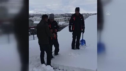 Çığ arama ve kurtarma tatbikatı yapıldı