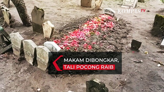 Pencuri Ambil Tali Pocong dan Biarkan Makam Terbuka