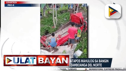 10 patay matapos mahulog sa bangin ang mini pick-up truck sa Zamboanga del Norte