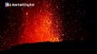 Erupción del volcán Etna con columnas de humo de hasta 8 kilómetros de altura