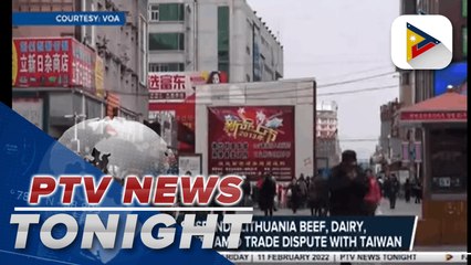 Download Video: China suspends Lithuania beef, dairy, and beer imports amid trade dispute with Taiwan