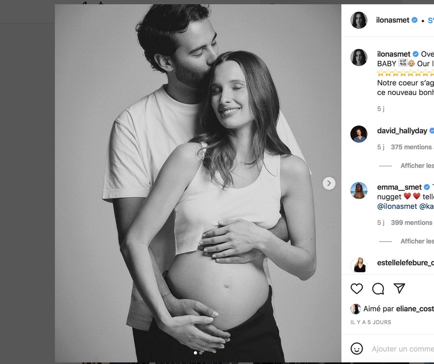 Ilona Smet enceinte ! Le clan Hallyday s'agrandit