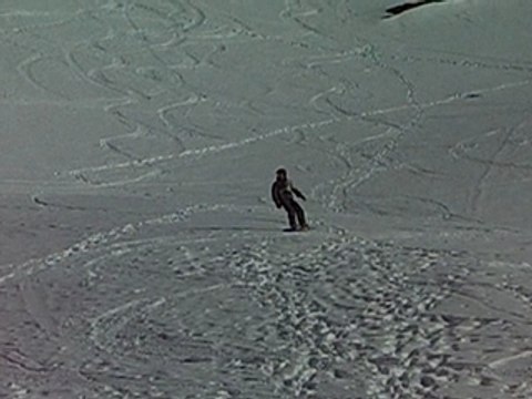 Descente hors piste au-dessus de Torchere