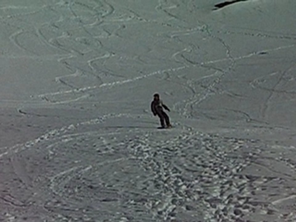 Descente hors piste au-dessus de Torchere