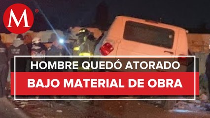 Colapsa puente vehicular en la México-Pachuca