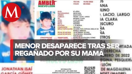 Lanzan Alerta Amber por niño de 7 años desaparecido en NL