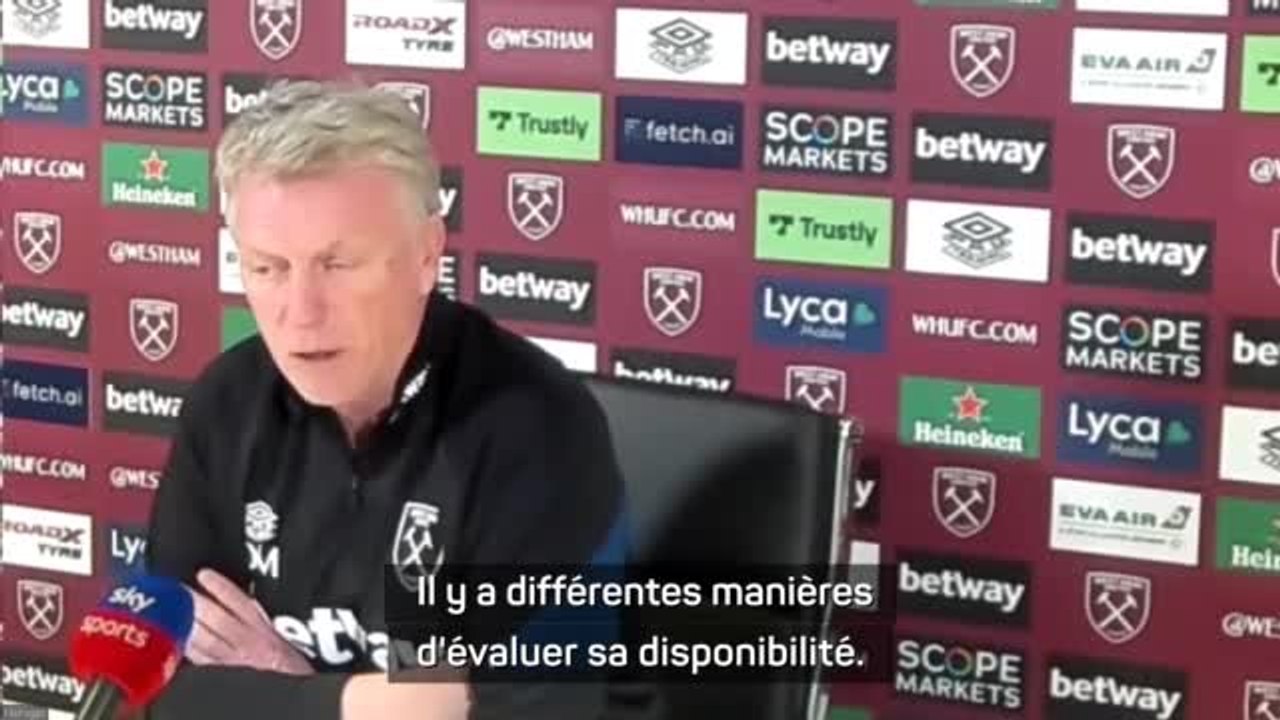 West Ham - Moyes : "Zouma est disponible pour jouer contre Leicester"