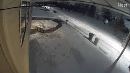 Snowplow Takes Out Utility Pole