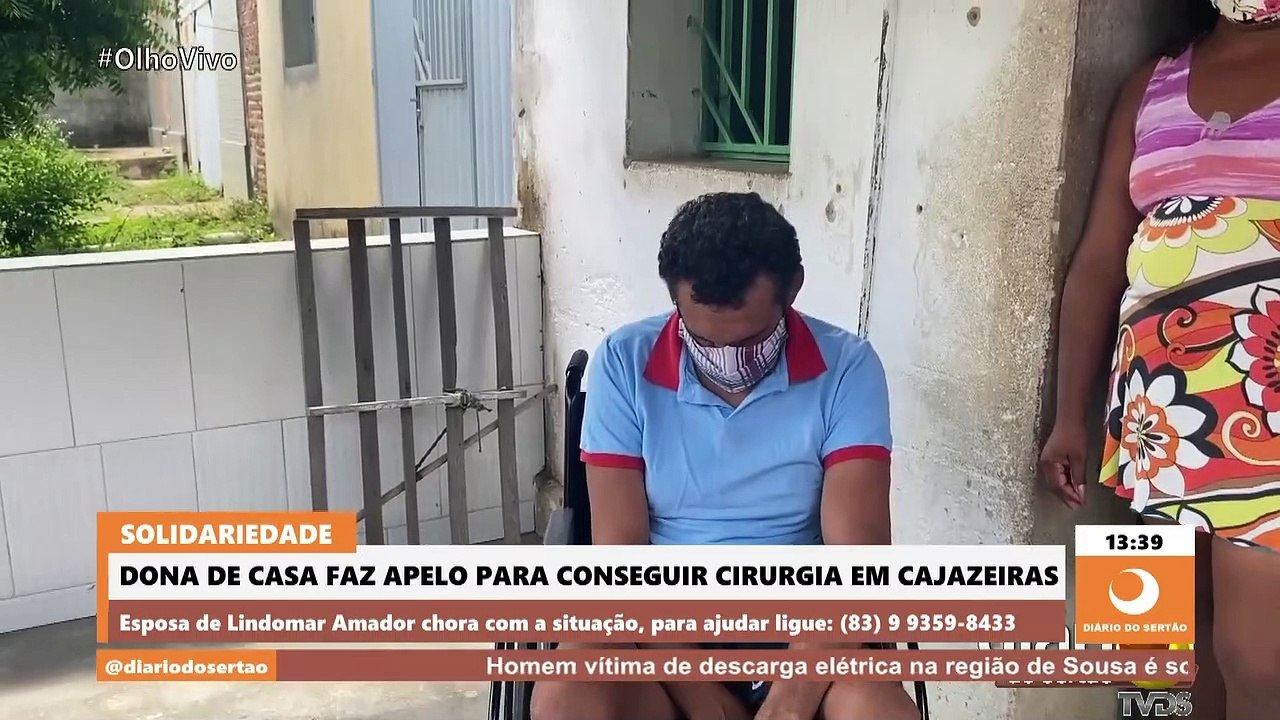 Chorando ao ver o marido sofrendo com problema de saúde, dona de casa faz apelo para conseguir cirurgia em Cajazeiras