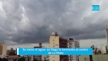 Se viene el agua: así llega la tormenta al centro de La Plata