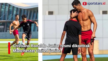 Manchester  United Curi Start, Kontrak Ronaldo Jr Sedari Dini