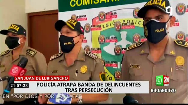 SJL: Policía capturó a peligrosa banda criminal integrada por peruanos y extranjeros
