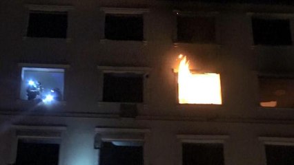 AVCILAR'DA BOŞALTILAN BİNADA YANGIN ÇIKTI