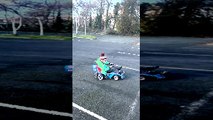 Dad Modifies Child's Rally Cart Toy