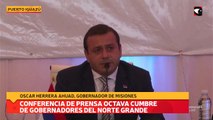 Conferencia de prensa octava cumbre de gobernadores del Norte grande, Oscar Herrera Ahuad