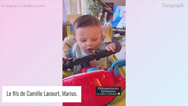 Camille Lacourt papa : drôle de photo de son fils Marius, adorable mini pilote !