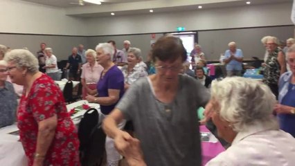 Seniors have a dance at the festival opening.