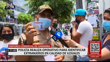 Policía realizó operativo en Gamarra contra extranjeros sin documentos