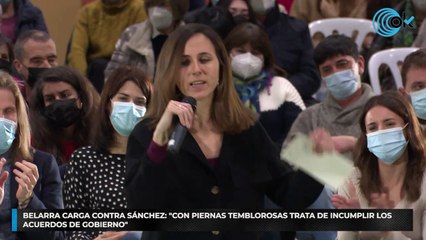 Belarra carga contra Sánchez: «Con piernas temblorosas trata de incumplir los acuerdos de Gobierno»