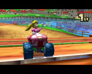 Nintendo 3DS, Mario Kart 7, Daisy Hills, Peach Gameplay
