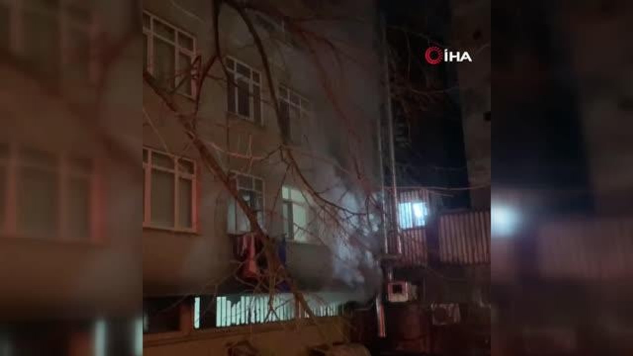 Bahçelievler'de korkutan yangın