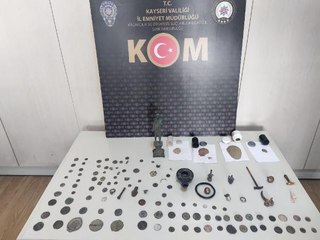 Kayseri'de 'tarihi eser' operasyonu; 1 gözaltı