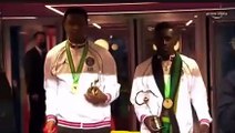 Vainqueurs de la CAN: Abdou Diallo et Idrissa Gana Guèye fêtés par Paris