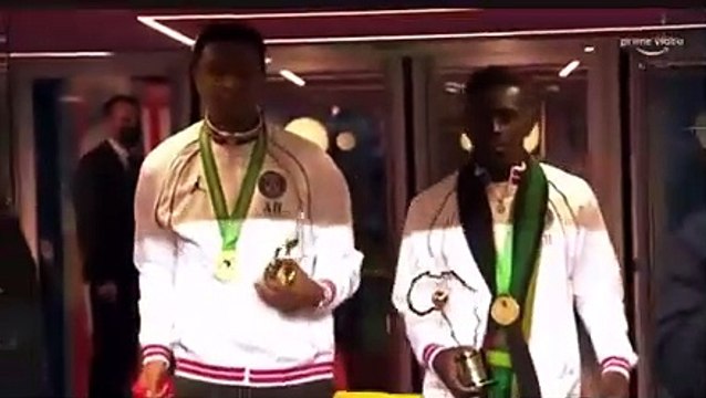 Vainqueurs de la CAN: Abdou Diallo et Idrissa Gana Guèye fêtés par Paris