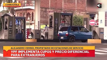 YPF implementa cupos y precio diferencial para extranjeros