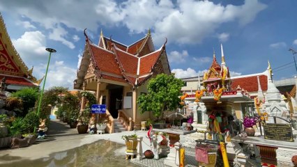 Wat Boa Buddhist temple in Pak Kret Nonthaburi Thailand