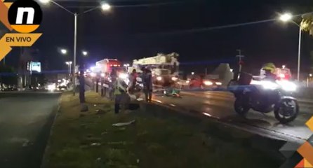 Motociclista valorado tras incidente de tránsito