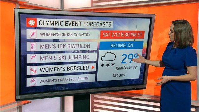 Snow on the way for Winter Olympics events this weekend