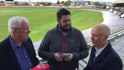 AFL Taskforce members Brett Godfrey and Errol Stewart