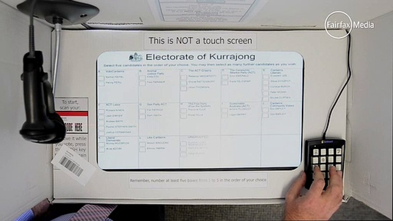 How to vote electronically at the ACT election