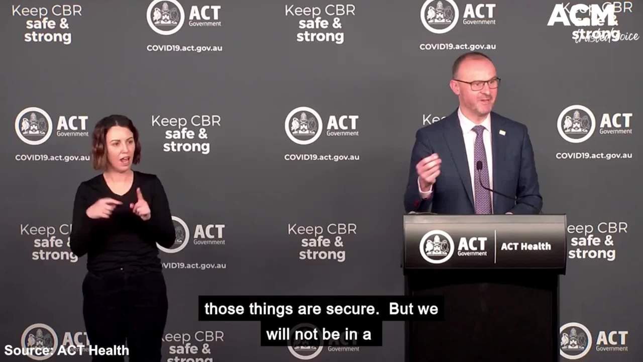 Vaccine passports are not worth it in the ACT - Andrew Barr COVID-19 Press Conference | September 8, 2021, Canberra Times