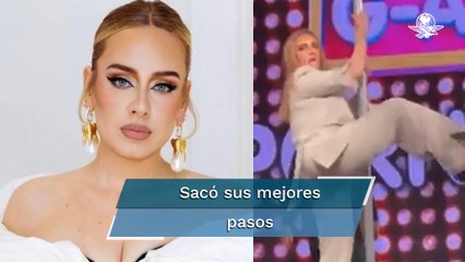 Captan a Adele bailando tubo y fans enloquecen