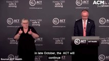 ACT lockdown restrictions to ease from Friday - Andrew Barr COVID-19 Press Conference | September 27, 2021 | Canberra Times