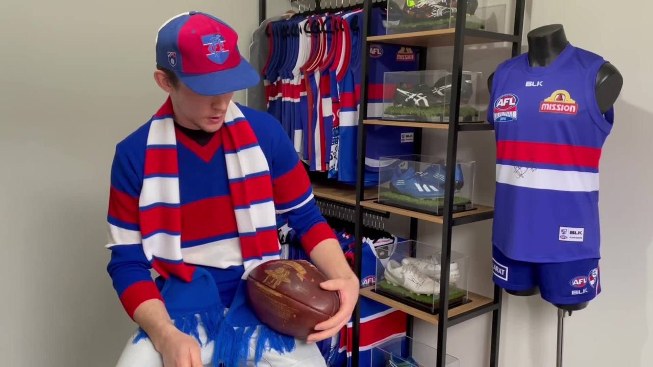 Die-hard Bulldogs fan Anthony Beames talks us through his memorabilia - September 2021 - The Examiner