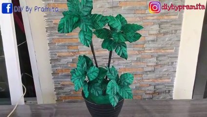 How to make a room corner flower from a plastic bag | Flower Crafts ideas