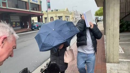 John Shepherd leaves Launceston Magistrates Court - OCTOBER 2021 - THE EXAMINER