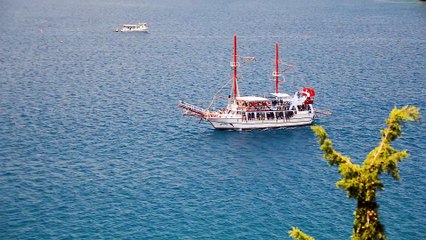 Ship at daily cruise in Antalya, Turkey