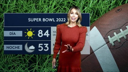 Pronóstico meteorológico para este fin de semana de Super Bowl.