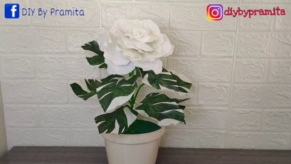 How to make roses from plastic bags - flower crafts ideas