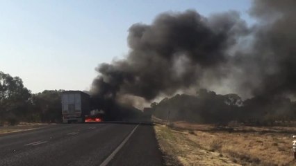 Truck fire Sturt Highway