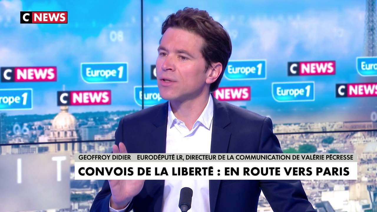 «Convoi de la liberté» qualifié de «convoi des provocateurs» : «Oui, je l'assume», affirme Geoffroy Didier