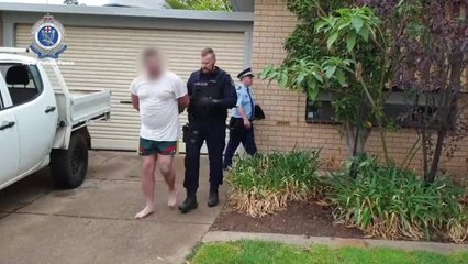 NSW Police footage of arrest in Kooringal