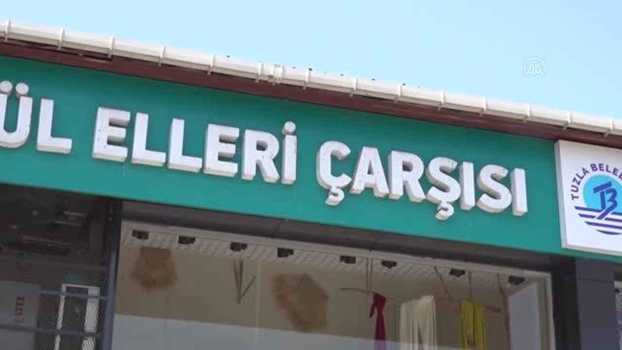 Tuzla Belediyesi Gönül Elleri Çarşısı İyilik Atölyeleri ihtiyaç sahibi kadınların üretim üssü oldu