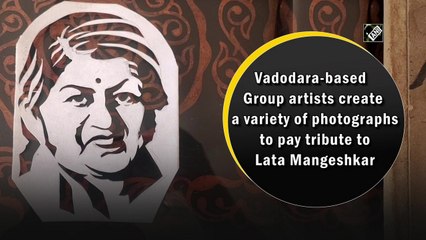 Vadodara-based artists create a variety of photographs to pay tribute to Lata Mangeshkar