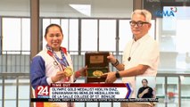 Olympic gold medalist Hidilyn Diaz, ginawaran ng Benilde Medallion ng De La Salle College of St. Benilde | 24 Oras