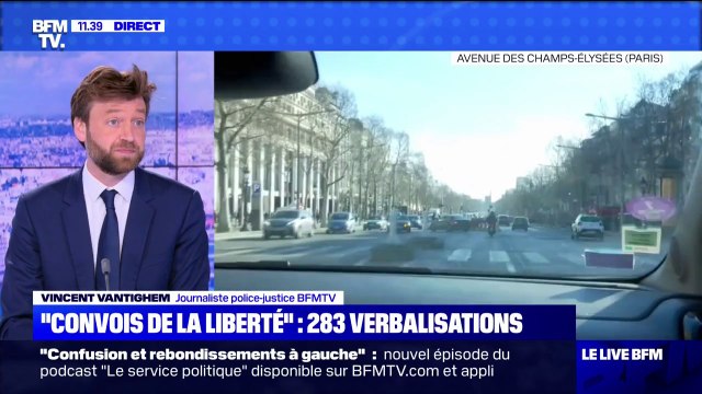 Convoi de la liberté : 283 verbalisations pour participation à une manifestation interdite , d'après un premier bilan